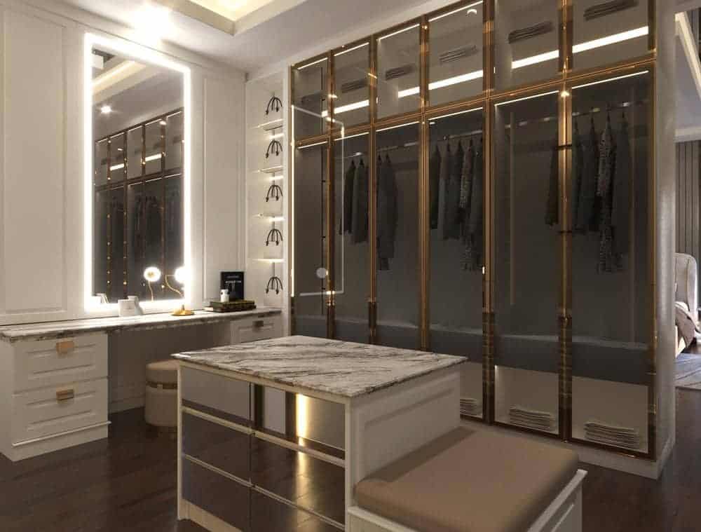 luxury walk-in wardrobe design ideas